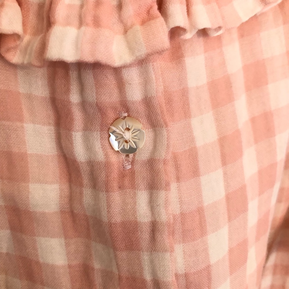 Bell Fine Garments Pink Check Ruffle Dress 8 - Picture 6 of 11